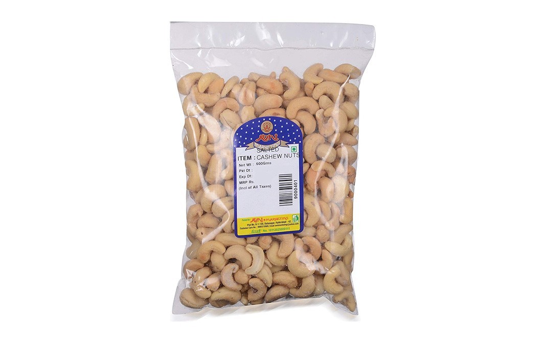 Avni's Salted Cashew Nuts    Pack  600 grams